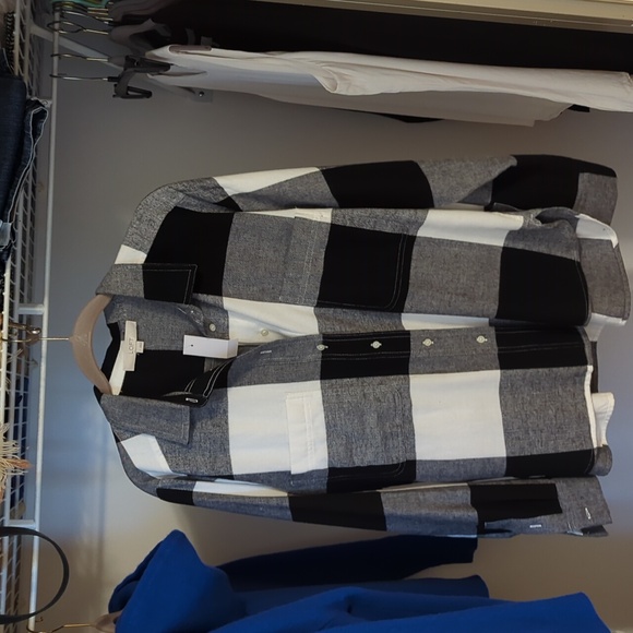 LOFT Tops - Ann Taylor Loft Flannel Top NWT Size Large